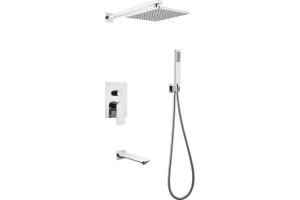 Душевой комплект Abber Weiss Insel хром (AF8017)