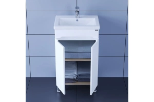 Тумба с раковиной напольная Санта Лондон 50 белый - 2