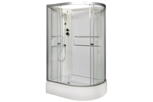 Душевая кабина Deto L 120х80 с подсветкой, хром (L520LNLED)