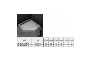 Душевой поддон с сифоном Weltwasser  WW TRP 90 STONE-WT 90х90 белый (10000004363) - 2