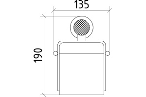 Держатель туалетной бумаги Boheme Royal Cristal Cold с крышкой - 3