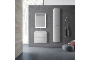 Шкаф-пенал Vincea Mia 170х35 левый белый - 2