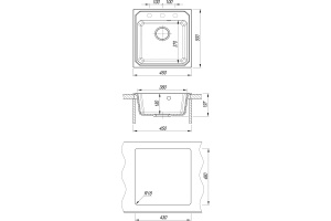 Мойка Кардинал 450, латте СМс - 3