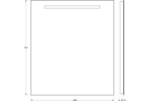 Зеркало в ванную Evoform  60 см (BY 2003) - 3