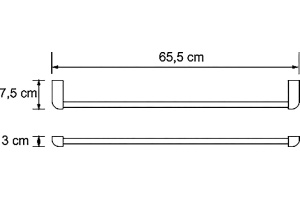 Полотенцедержатель Wasserkraft Kammel K-8330 - 3