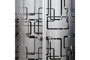 Душевая кабина Deto BM 100х100 с гидромассажем, хром (BM4510NLED+GMBLACK) - 3