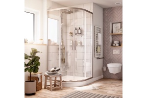 Душевой уголок STWORKI Хельсинки 110x110 см профиль хром матовый