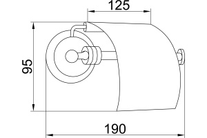Держатель туалетной бумаги Boheme Hermitage Chrome 10380 - 2