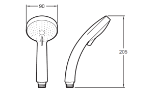 Душевой гарнитур Jacob Delafon Citrus E12907-CP - 3