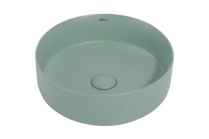 Накладная раковина Abber Bequem 36 светло-зеленая матовая