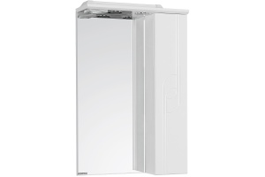 Зеркало-шкаф Aquaton Панда 50 R с подсветкой белый