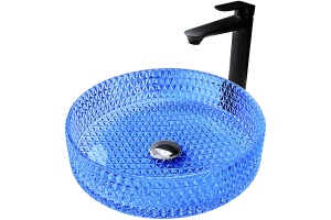 Накладная раковина Abber Glas 40 синяя