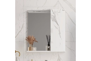 Зеркало-шкаф Onika Марбл 65 мрамор/камень бетонный (206545) - 2