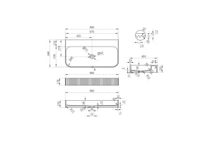 Подвесная раковина Vincea 90х46 белая - 3