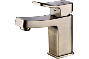 Смеситель Wasserkraft Exter 1603 для раковины, светлая бронза