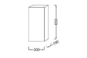 Шкаф-пенал Jacob Delafon  30 см (EB513D-N18) - 2