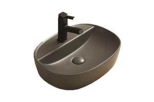 Раковина накладная CeramaLux NC 50.5 см серый матовый (78239XMDH-2)