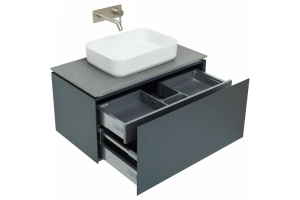Тумба под раковину Allen Brau Infinity 85 черный матовый - 3