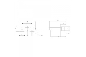Смеситель для раковины ABBER Emotion черный матовый (AF8812B) - 3