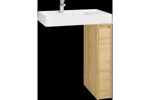 Тумба с раковиной Aquaton Лондри 20 светлое дерево