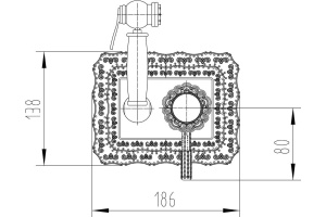 Гигиенический душ Milacio Vitoria MC.800.BBR со смесителем, С ВНУТРЕННЕЙ ЧАСТЬЮ - 2