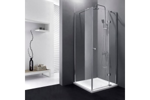 Душевой уголок Cezares Verona 100х100 хром стекло прозрачное