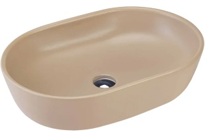 Раковина beWash Bogen 60 без отверстия под смеситель бежевая