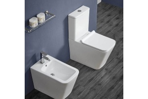 Чаша для напольного унитаза Vincea Q-Line белая с сиденьем микролифт без бачка - 2