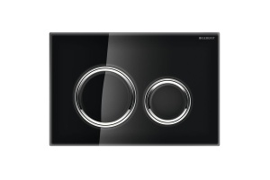 Кнопка смыва Geberit Sigma 21 стекло чёрное (115.884.SJ.1)