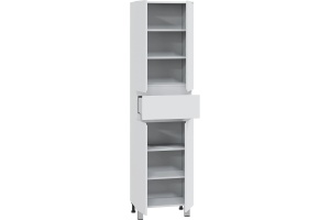 Шкаф-пенал напольный Санта Марс 50 белый - 2