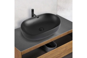 Накладная раковина Vincea 60х41 черная матовая - 2