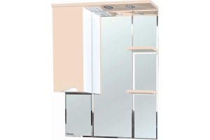 Зеркало-шкаф Bellezza Эйфория 80 L бежевый