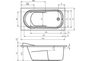 Акриловая ванна Riho Columbia 140 - 3