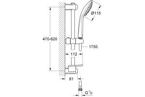 Душевой гарнитур Grohe Euphoria 110 Duo 27230001 - 3
