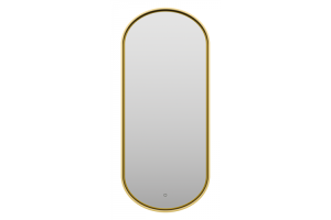 Зеркало Brevita Saturn 50x115 с подсветкой, золото (SAT-Dro1-050-gold)