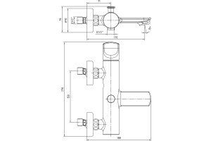 102102470HEX Myra смеситель для ванны - 2