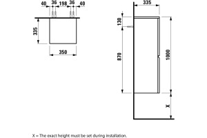 Шкаф-пенал Laufen Pro (4.8311.2.095.423.1) - 2