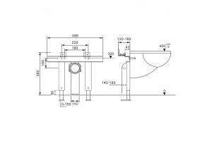 Инсталляция для подвесного унитаза с импульсным смывом Abber - 2