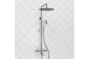 Душевая система WasserKraft 30 с термостатом хром - 2