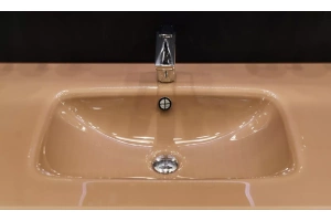 Раковина - столешница Armadi Art Lucido 100 бежевый - 2