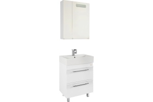 Мебель для ванной Vod-Ok Мальта 60 с ящиками, белая