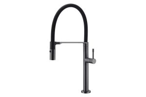 Смеситель для кухни Boheme Uno темный хром глянцевый