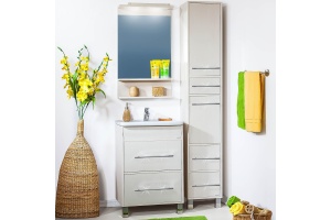 Мебель для ванной Бриклаер Чили 60 светлая лиственница С