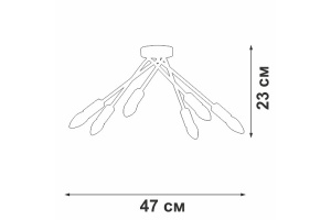 Потолочная люстра Vitaluce V3021 V3021-1/6PL - 2