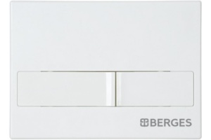 Кнопка смыва Berges Wasserhaus Novum L1 белый, глянец