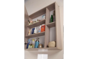 Зеркало-шкаф Onika Дельта 60 светлое дерево - 3