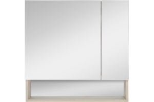 Зеркало-шкаф Misty Дунай 75 дуб белый