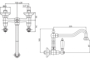 Смеситель Cezares First LLP 03/24 Bi для кухонной мойки - 2