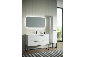 Тумба с раковиной Sanvit Сити 120 белый глянец - 3