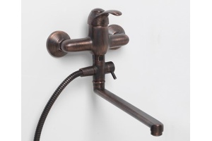 Смеситель Wasserkraft Isar 1302L универсальный, темная бронза - 2